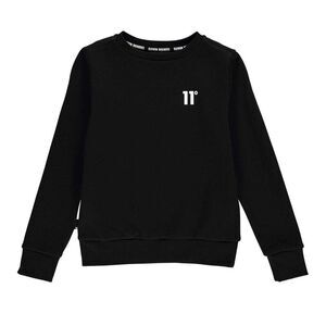 11 Degrees Childrens/Kids Crew Neck Sweatshirt / Black